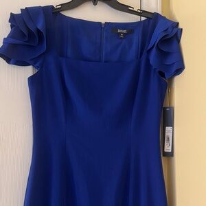 New with tags Badgley Mischka Royal Blue Midi Dress